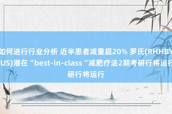 如何进行行业分析 近半患者减重超20% 罗氏(RHHBY.US)潜在“best-in-class“减肥疗法2期考研行将运行