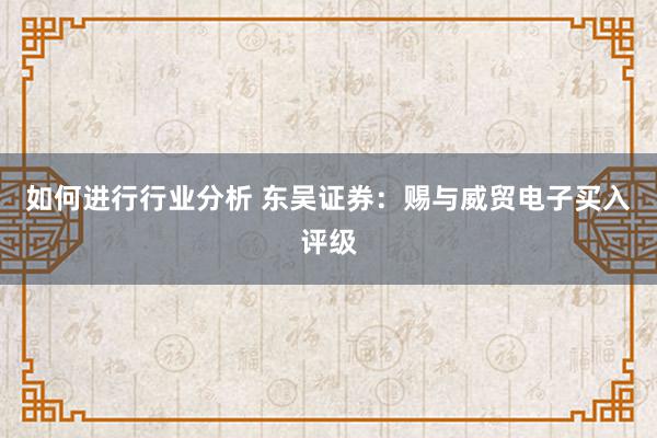 如何进行行业分析 东吴证券：赐与威贸电子买入评级