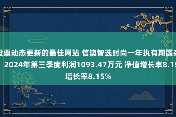 股票动态更新的最佳网站 信澳智选时尚一年执有期羼杂A：2024年第三季度利润1093.47万元 净值增长率8.15%