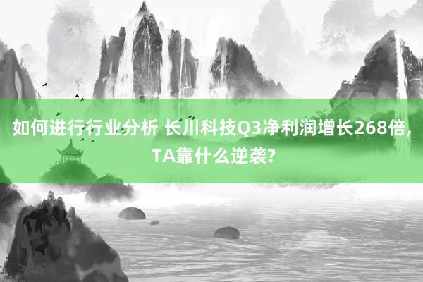 如何进行行业分析 长川科技Q3净利润增长268倍, TA靠什么逆袭?