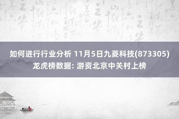 如何进行行业分析 11月5日九菱科技(873305)龙虎榜数据: 游资北京中关村上榜