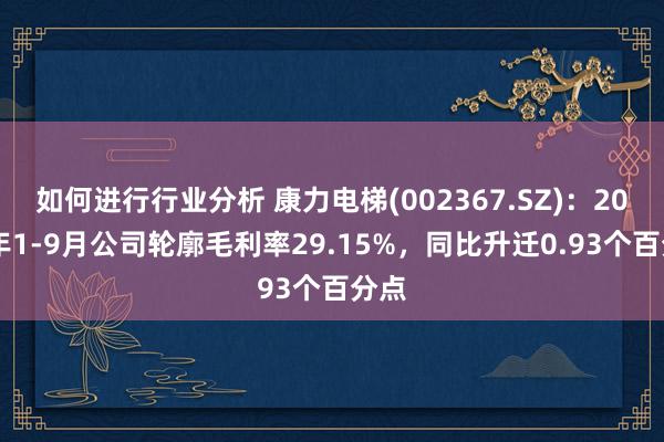 如何进行行业分析 康力电梯(002367.SZ)：2024年1-9月公司轮廓毛利率29.15%，同比升迁0.93个百分点