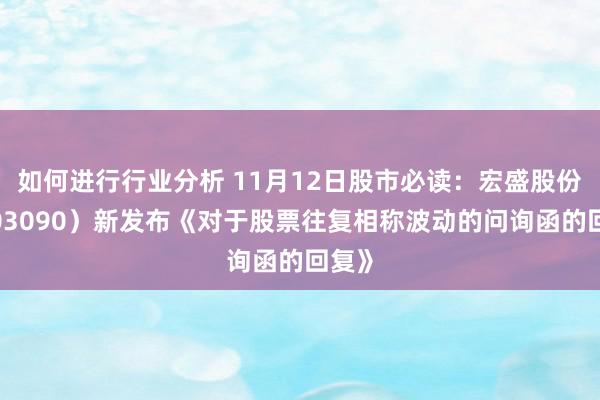 如何进行行业分析 11月12日股市必读：宏盛股份（603090）新发布《对于股票往复相称波动的问询函的回复》