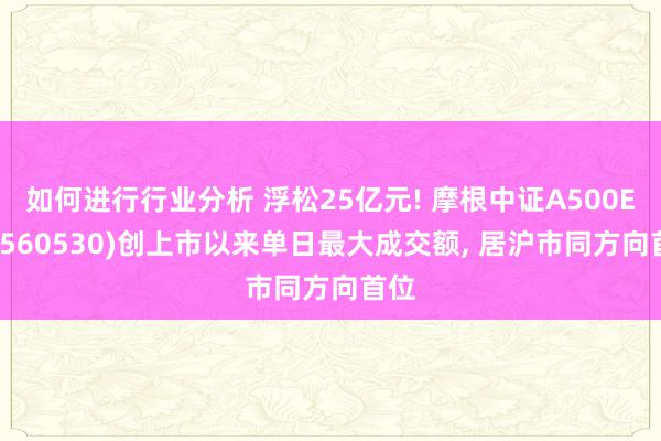 如何进行行业分析 浮松25亿元! 摩根中证A500ETF(560530)创上市以来单日最大成交额, 居沪市同方向首位