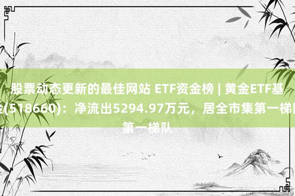 股票动态更新的最佳网站 ETF资金榜 | 黄金ETF基金(518660)：净流出5294.97万元，居全市集第一梯队