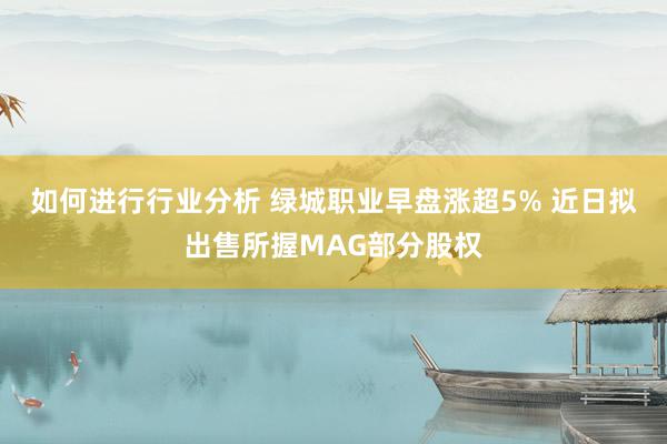 如何进行行业分析 绿城职业早盘涨超5% 近日拟出售所握MAG部分股权