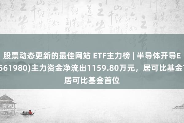 股票动态更新的最佳网站 ETF主力榜 | 半导体开导ETF(561980)主力资金净流出1159.80万元，居可比基金首位