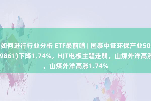 如何进行行业分析 ETF最前哨 | 国泰中证环保产业50ETF(159861)下降1.74%，HJT电板主题走弱，山煤外洋高涨1.74%