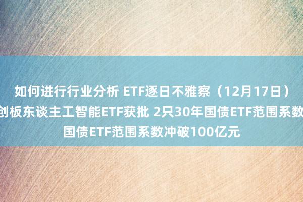 如何进行行业分析 ETF逐日不雅察（12月17日）｜首批4只科创板东谈主工智能ETF获批 2只30年国债ETF范围系数冲破100亿元