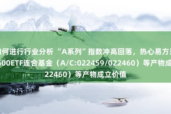 如何进行行业分析 “A系列”指数冲高回落，热心易方达中证A500ETF连合基金（A/C:022459/022460）等产物成立价值