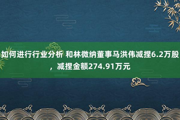 如何进行行业分析 和林微纳董事马洪伟减捏6.2万股，减捏金额274.91万元