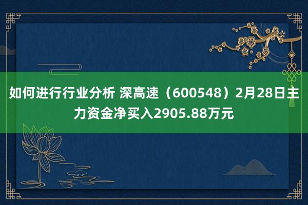 如何进行行业分析 深高速（600548）2月28日主力资金净买入2905.88万元