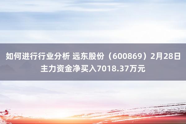 如何进行行业分析 远东股份（600869）2月28日主力资金净买入7018.37万元