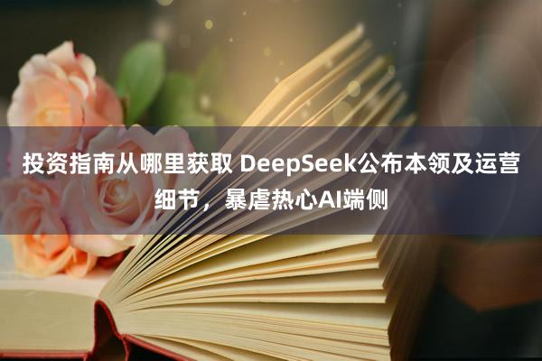 投资指南从哪里获取 DeepSeek公布本领及运营细节，暴虐热心AI端侧